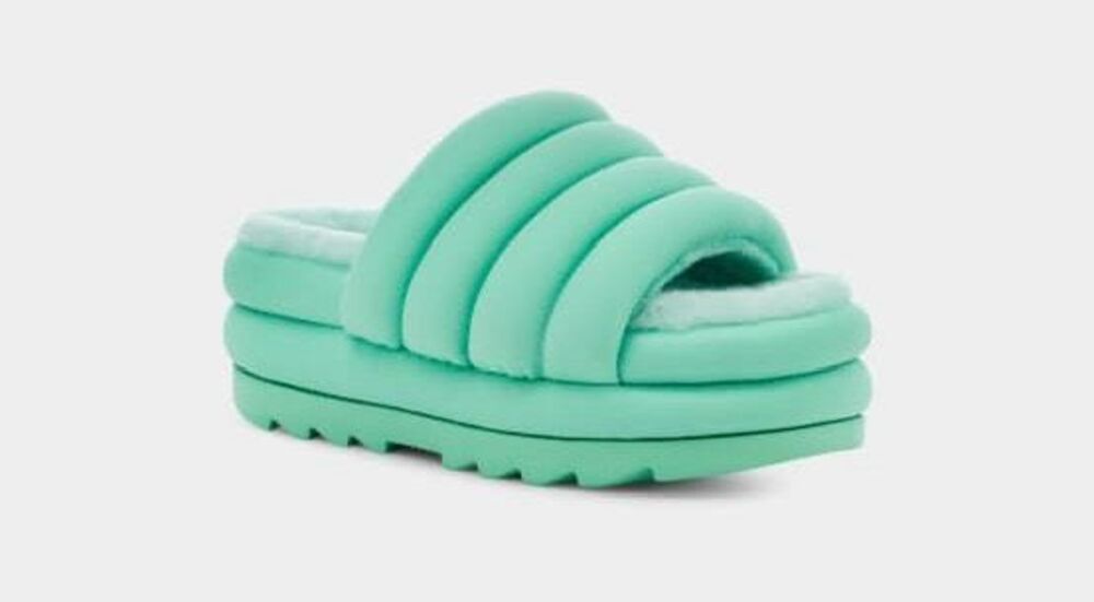 UGG Maxi Slide in Pale Emerald Womens Size 8